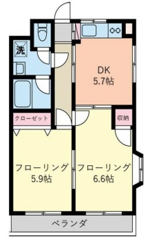 チェリーブロッサムつきみ野１[ペット相談可]の間取り