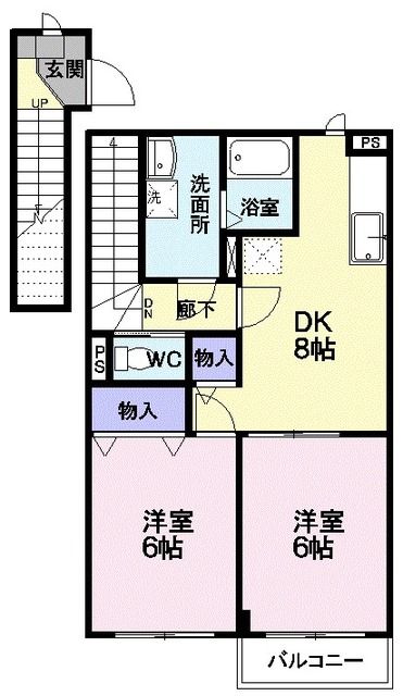 キャンディータフトＳの間取り