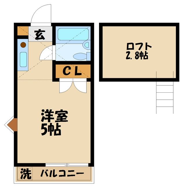 東京都調布市国領町５（アパート）の賃貸物件の間取り