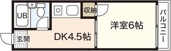 広島市西区横川新町のマンションの間取り