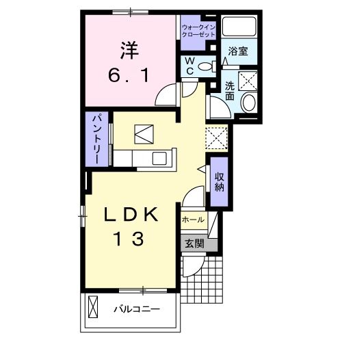 瀬戸内市長船町土師のアパートの間取り