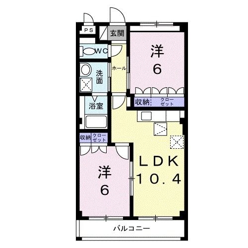 福山市駅家町大字上山守のアパートの間取り