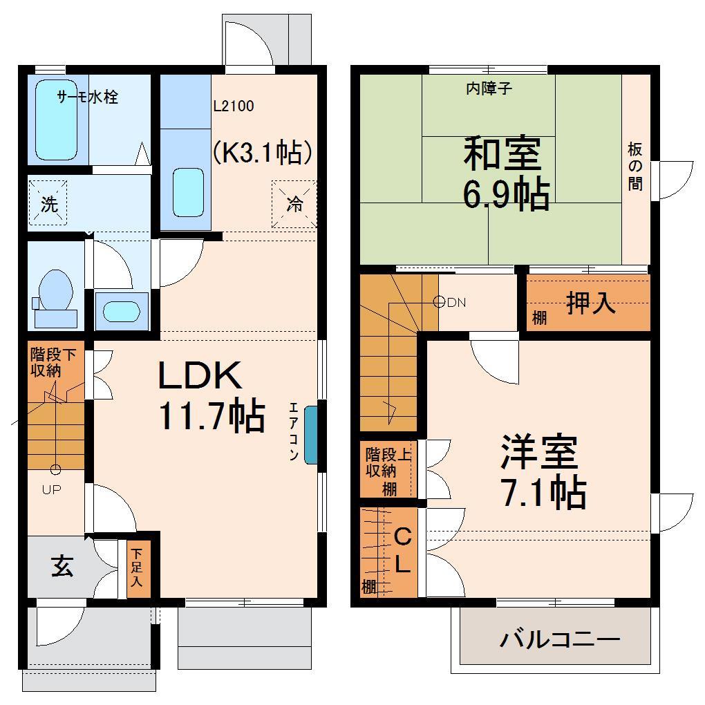 アルコバレーノ　Ｄ棟の間取り