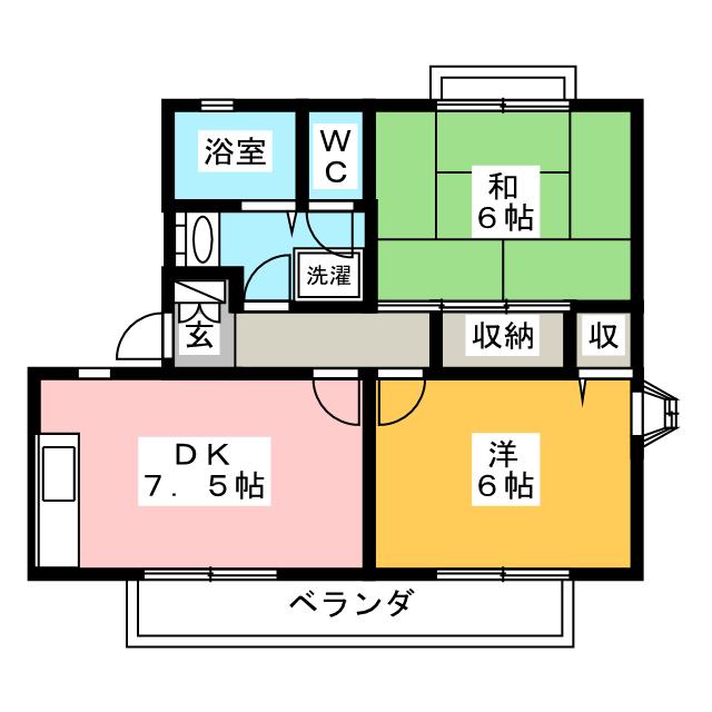 セジュールＭの間取り