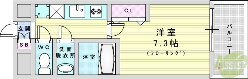 LIVIAZ SHIN-OSAKA Cielの間取り