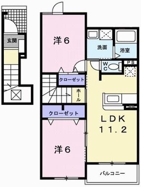 メゾン　グラースBの間取り