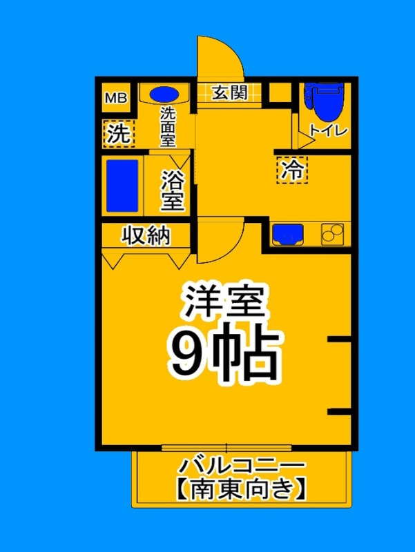 堺市堺区九間町西のマンションの間取り