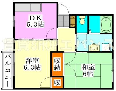 ヴェルドミール東船橋の間取り