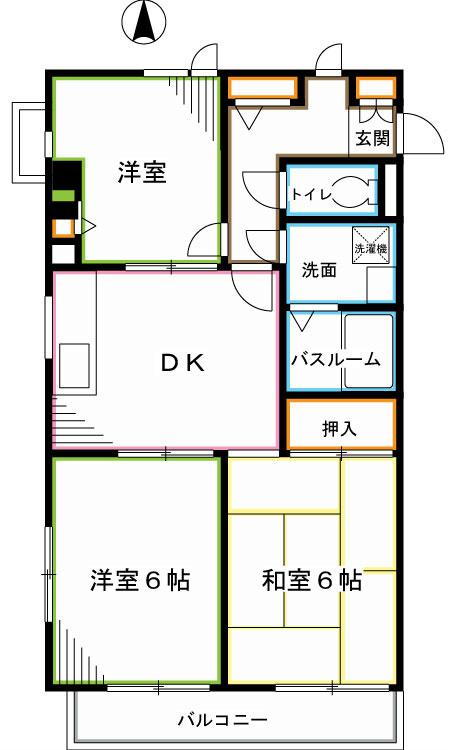 杉並区今川のマンションの間取り