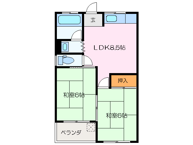 塩崎マンションの間取り