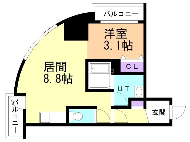 レジデンスタワー札幌の間取り