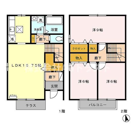 【さいたま市大宮区三橋のアパートの間取り】