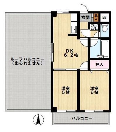 *板橋区稲荷台 貸マンションの間取り