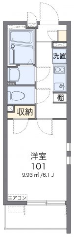 シャトレー栗木の間取り