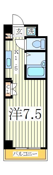 柏市富里のマンションの間取り