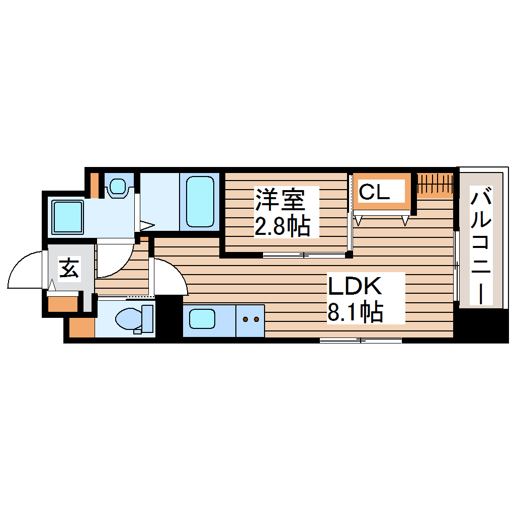 シェルグランデ原町本通の間取り