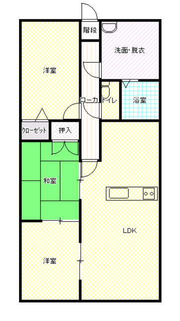 プレジールたかさきの間取り