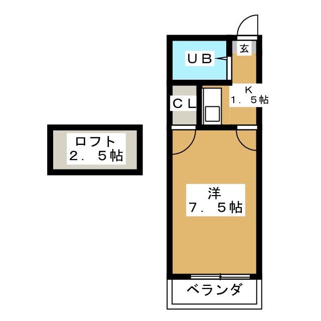 シャンブルドット松戸の間取り