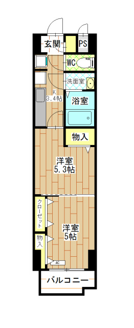 木下鉱産ビルIIの間取り