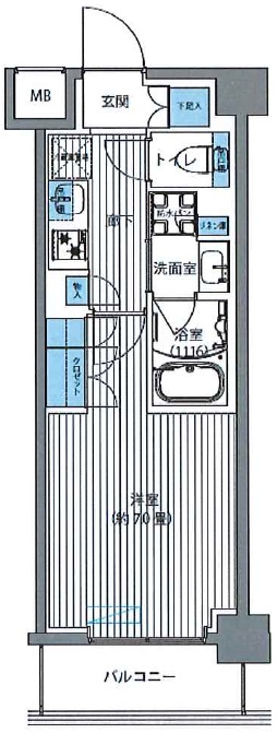 川崎市川崎区殿町のマンションの間取り