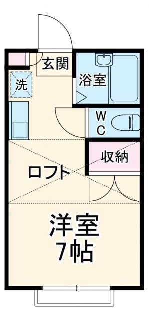 浜松市中央区入野町のアパートの間取り