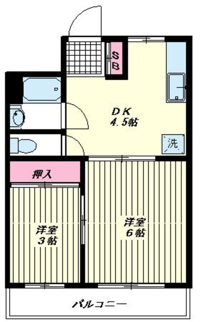 豊川マンションの間取り