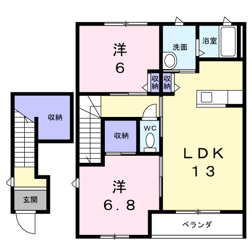 メゾンみやびＣの間取り