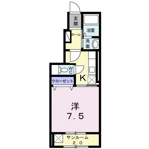 コンセル　ジュール　Ａの間取り