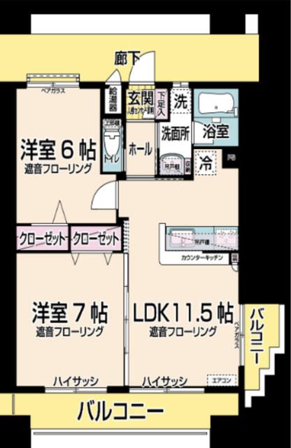 リビングステージ木町通の間取り