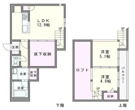 ソラ アロッジメント宮浦IIの間取り