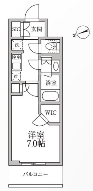 台東区小島のマンションの間取り