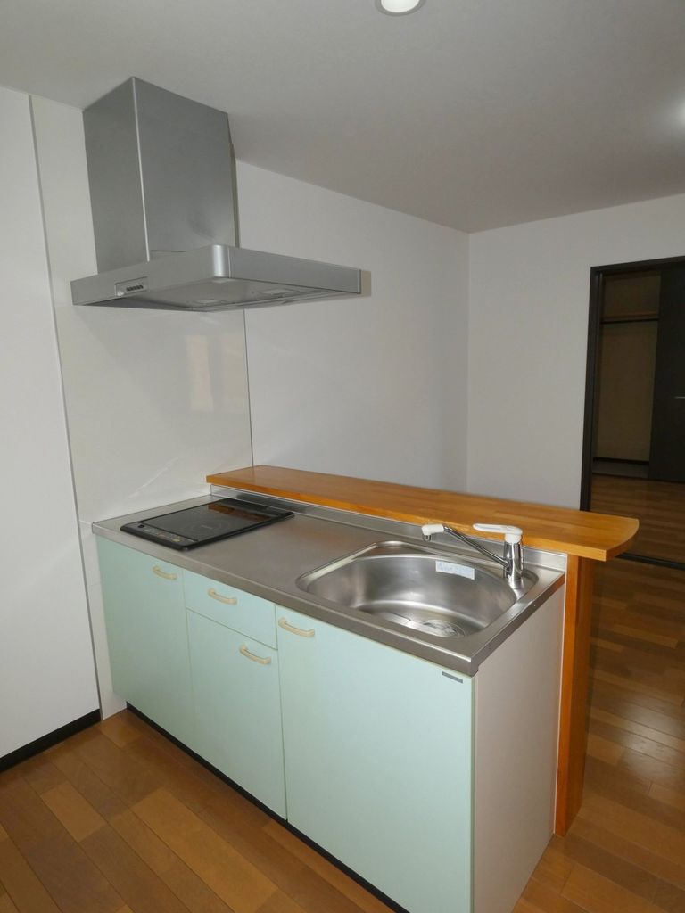 キッチン　システムキッチン　IHクッキングヒーター2口付き