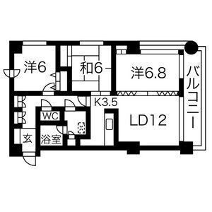 プラザ南伏見の間取り