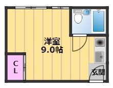 アミューズマンションむさし1の間取り