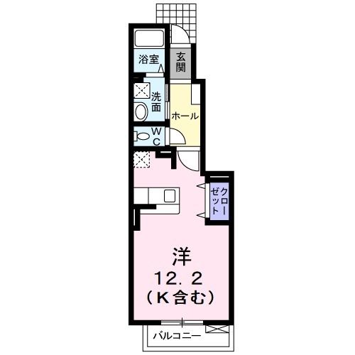 四日市市日永東のアパートの間取り