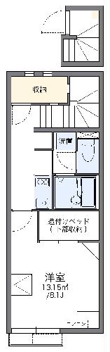 レオネクストＮＡＫＡＺＡＷＡの間取り