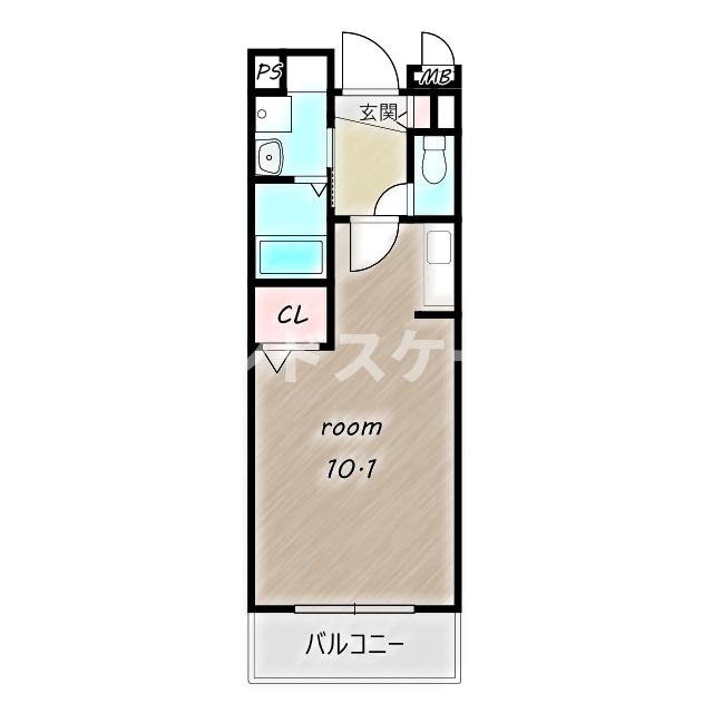 富岡市内匠のマンションの間取り