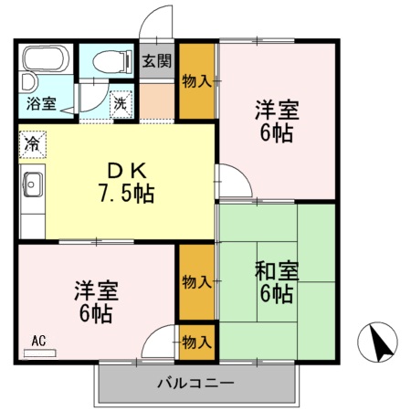 【リビエールアン　B棟の間取り】