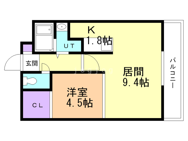 ルレーブ琴似の間取り