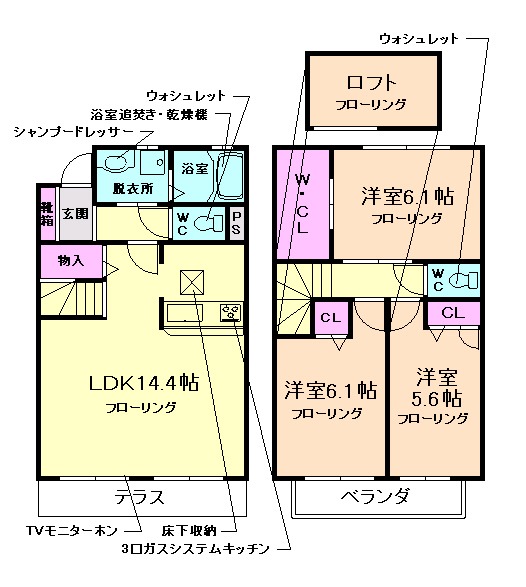 シャーメゾンさくらの間取り