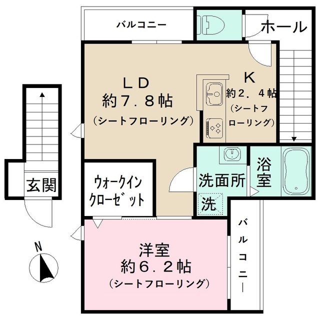 【フェリーチェ阿佐谷の間取り】