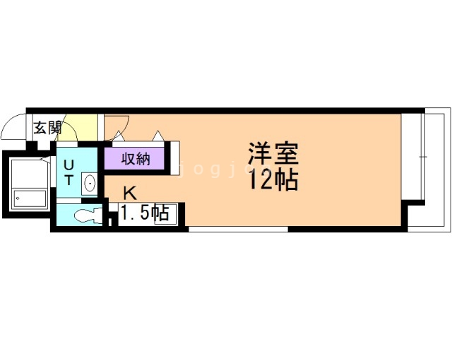 札幌市北区北三十九条西のマンションの間取り