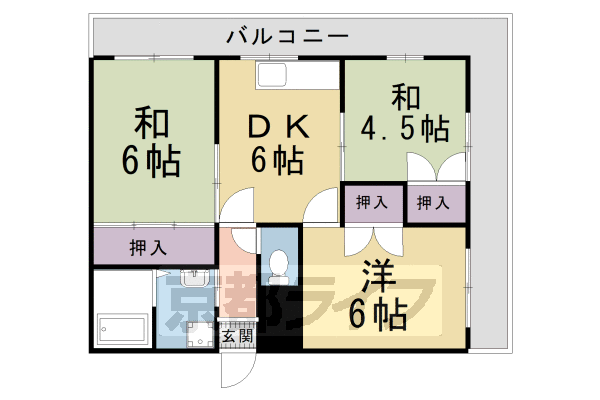 マンション山本の間取り