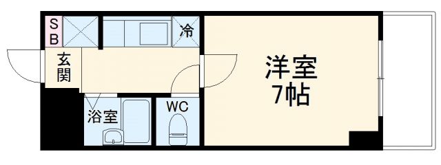 京都市中京区壬生淵田町のマンションの間取り