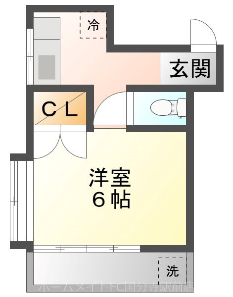 大橋アパートの間取り