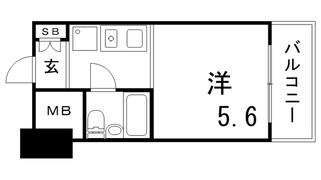 ライオンズマンション三宮の間取り