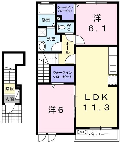 シャロームIIの間取り