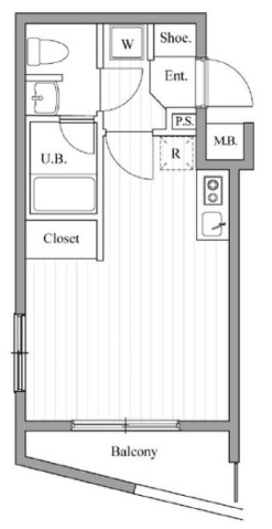 【川崎市中原区井田中ノ町のマンションの間取り】