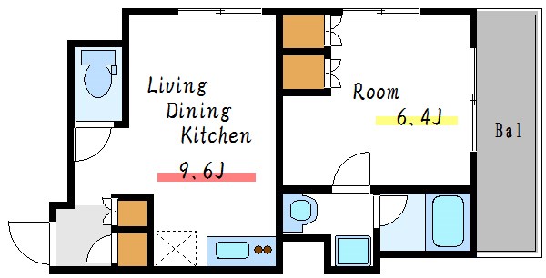 【江東区塩浜のマンションの間取り】