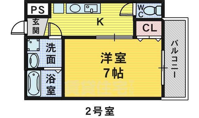 堺市堺区翁橋町のマンションの間取り